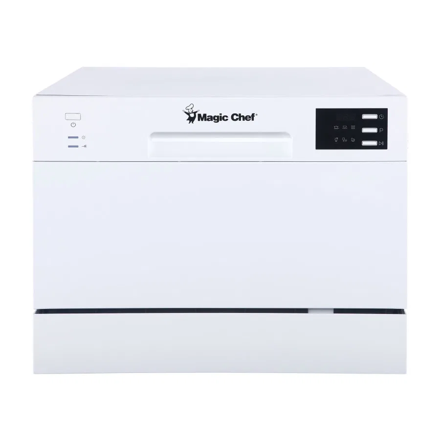 MCSCD6W5 – MAGIC CHEF Dishwasher, Counter Top 6 Place Setting Capacity 21.7 Inch Width x 17.2 Inch Height x 19.7 Inch...